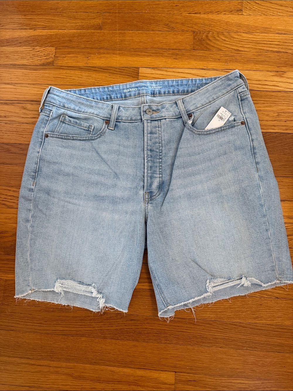Old Navy Light Wash Distressed Women's Denim Shorts